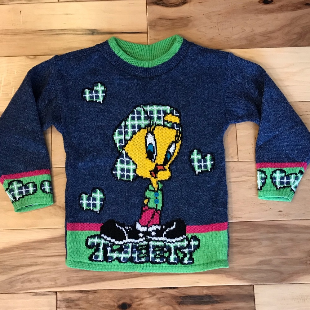 90’s Looney Tunes Kids Tweety Sweater